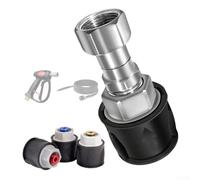 Joint pivotant à 360° en acier inoxydable pour nettoyeur haute pression, connecteur rotatif anti-enchevêtrement compatible avec Karcher K2-K7, Lavor, Parkside (C)