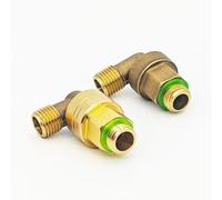 Joint pivotant à roulement à billes 90° pour tuyaux de pulvérisation agricoles - Connecteur de rack anti-tuyau en cuivre avec filetage intérieur/extérieur, or Fi(A)