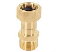 Joint pivotant en cuivre M22 15 mm pour nettoyeur haute pression, idéal pour une connexion et une rotation efficaces du tuyau
