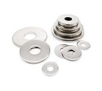 Joint plat de grande taille en acier inoxydable, M2.5 M3 M3.5 M4 M5 M6 M8 M10 M12M14M16 GB96 DIN9021, grande taille, Large et épais, 20 pièces(2 M5)