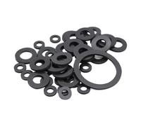 Joint plat en caoutchouc noir, 10 pièces, rondelle à vis, tuyau de plomberie, joint torique d'étanchéité for robinet(2.5x12x2mm)