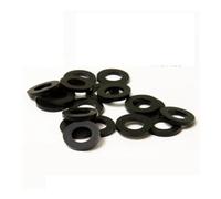 Joint plat en caoutchouc noir M4 M5 M6, joint torique, anneau de rondelle, robinet de plomberie, rondelle de tuyau, anneaux de mer, 20 pièces/lot (Size : M4X8X1)