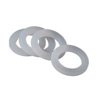 Joint plat en silicone DN8/10/15/20/25/32/40, rondelle d'étanchéité for raccords BSP NPT 1/4", 3/8", 1/2", 3/4", 1", 1-1/4", 1-1/2", 10 pièces(DN15 11x19x3mm)