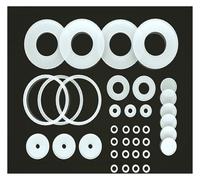 Joint plat, joint de bride en caoutchouc de silicone souple, tuyau d'eau résistant aux hautes températures, bague d'étanchéité en spirale, joint torique(108 x 158 x 3 (1Pcs))