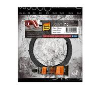 Joint plat pour insert et poêle - Pyrofeu - 24924-6 - Étanchéité optimale - Dimensions 3.5x18x20.5 cm - 90 g