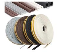 Joint Porte 5/6/10M DIPE coupe-froid porte maison bande de caoutchouc mousse joint de porte fenêtre bande d'étanchéité sous porte fenêtre Anti froid(BROWN,6m,D)