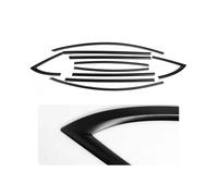 Joint Porte Automobile Universel Bande Moulage Fenêtre Extérieure ABS Noir Mat, Garniture Couverture Latérale Seuil Pour Tesla Pour Model 3 2017 - 2023 10 Pièces(Matteblack)