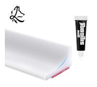 Joint porte de douche en Silicone Autocollant Avec Tube De Silicone pour étanchéité Pour pare Baignoire, salle de bain commune,joint porte douche (NOIR, 2, Mètres) (2 METRES, BLANC)