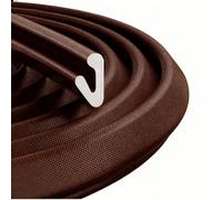 Joint Porte de V Pour Fenêtres Ruban d'Étanchéité Anti Collision Pour Portes Bandes d'Isolation Phonique en Mousse Joint Fenêtre Isolation Coupe-Vent Imperméables et Antibruit (6 m, Marron Foncé)
