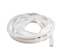 Joint porte Douche Bande de bordure en caoutchouc silicone blanc translucide 1/2/3/4/5 m, section U, joint bord, protection, boîtier, largeur intérieure 0,5 à 10 mm(10x14x18mm,4.00 Meters)