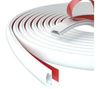 Joint Porte Fenetre Isolation Thermique et Phonique,Joint De Etancheite Porte Entree Caoutchouc Auto-adhésif,Boudin Calfeutrage PVC Porte Isolant Froid,Weather Stripping Door Seal(15M,D-Blanc)