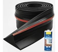 Joint Porte Garage - Isolant Seuil Porte de Garage Basculante & Sectionnelle, Bas de Porte de Garage (Premium 3m*9cm*1.8cm avec Mastic)