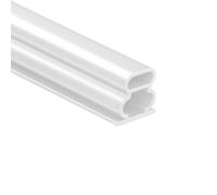 Joint Porte Joint D'Étanchéité De Sécurité en Forme De I Pour Portes Avec Interstices De 9.5 À 11.5mm Auto Adhésif Insonorisant Et Résistant Aux Chocs Blanc 3M X 3