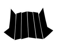 Joint Porte Voiture Lot De 6 Autocollants Polis Pour Montants De Vitres De Voiture Pour Mazda CX-30 2020 2021 MTVTFECEWG