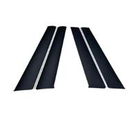 Joint Porte Voiture Pour Peugeot 307 2004-2011 (Argentine) 4 Pièces Kit Couverture Garniture Latérale Porte Fenêtre Montant Voiture Autocollant Colonne Autocollants Style Joint Porte Voiture(Glossy Bl