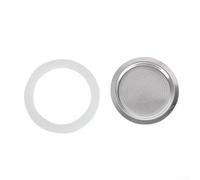 Joint pour machine à expresso de rechange en silicone de qualité alimentaire avec insert de tamis en aluminium pour cafetière (2 tasses + tamis )