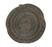 Joint pour tressé pour cheminée 4M 10x2mm Ruban Étanchéité pour porte Four Poêle à pour bois Résistant Chaleur pour fibre de Verre pour Insert et Foyer