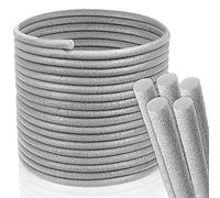 Joint rond en polyéthylène, 15 m, diamètre : 16 mm, profilé de remplissage en mousse, rond, pour crevasses et joints, remplissage de béton