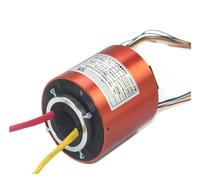 Joint rotatif entièrement fermé à anneau conducteur, diamètre intérieur de l'anneau collecteur 25mm, 6 canaux, 12 canaux, dispositif de collecte de courant(A - inside25mm-2-way 10A)