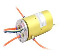 Joint rotatif intégré G1/4 gaz-électrique-hydraulique, bague collectrice hybride gaz-électrique-hydraulique, bague collectrice gaz-électrique(6 way gas+24 way electricity)
