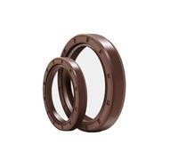 Joint rotatif pour arbre à bague, Lèvre de comité technique de joint de cadre de FKM double avec des tailles multiples de Brown de ressort for l'incidence(24x45x7(2pcs))