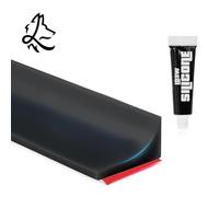 Joint Salle de Bain - Joint Porte Douche en Silicone Autocollant avec Tube de Silicone - Joint Porte de Douche pour une Étanchéité Optimale (1 METRE, NOIR)