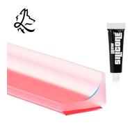 Joint Salle de Bain - Joint Porte Douche en Silicone Autocollant avec Tube de Silicone - Joint Porte de Douche pour une Étanchéité Optimale (3 METRES, TRANSPARENT)