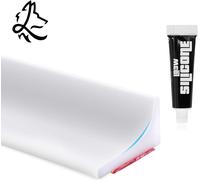 Joint Salle De Bain-Joint Porte Douche En Silicone Autocollant Avec Tube De Silicone-Joint Porte De Douche Pour Une Étanchéité Optimale (Noir,3,Mètres) (3 Metres,Blanc)