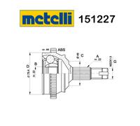 Joint Semelle Côté Roue Fiat Brava - Lancia Delta Metelli Pour 46307108