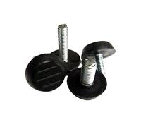 Joint Silencieux 4 pièces Noir Meubles Table Chaise Canapé Jambe Pieds Niveleur Réglable Glissière Coussinet M6 M8 Vis sur diamètre 23 mm Amortisseur (Couleur : M8x25mm)(M8x25mm)