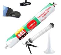 Joint Silicone Professionnel - Imperméable Et Résistant Aux Intempéries, Mastic Silicone, Mastic Silicone Étanche, Mastic Silicone Multi-usages Pour Fenêtres Et Portes (Blanc - Intérieur,outil)