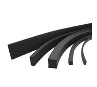 joint solide Bande d'étanchéité carrée NBR for joint marin, résistante à l'huile, 4x4mm 6x6mm 8x8mm 10x10mm 12x12mm, 1 mètre, bande en caoutchouc Nitrile solide noir bande d'étanchéité (Size : 1 Mete