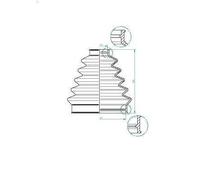 Joint-soufflet, arbre de commande SPIDAN 190965 pour SAAB 900 II 2 1994-1998