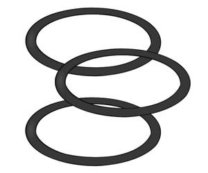 Joint STALDGLAS Plastique Noir 3 pcs - NORDLUX 2444999