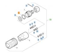 JOINT TORIQUE 21.95 X 1.78 REP 4 pour NETTOYEUR HAUTE-PRESSION KARCHER - 63624690