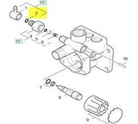 JOINT TORIQUE 8.0 X 2.0 POUR NETTOYEUR HAUTE-PRESSION KARCHER - 63621010