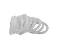 Joint torique de joint industriel, 40 pièces 25x32x3.5mm joints toriques d'étanchéité en silicone blanc, ID 25mm, OD 32mm, CS 3(28x35x3.5mm(40pcs))