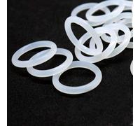 Joint torique d'étanchéité, joint torique en silicone blanc, joint d'étanchéité en caoutchouc de silicone, caoutchouc(M10x2mm(50Pcs))