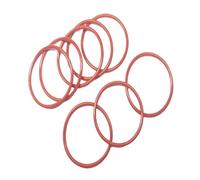Joint torique en caoutchouc, 11mm diamètre extérieur 6.6mm diamètre intérieur 2.2mm largeur, VMQ Seal Rings Gasket, rouge, 30 Pièces