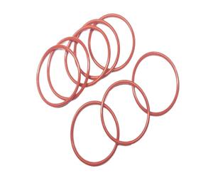 Joint torique en caoutchouc, 80mm diamètre extérieur 75mm diamètre intérieur 2.5mm largeur, VMQ Seal Rings Gasket, rouge, 30 Pièces