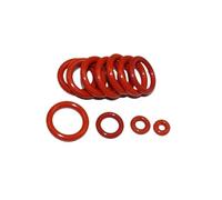 Joint torique en caoutchouc de silicone, épaisseur 1,8 mm, joint d'étanchéité à l'huile, l'eau, lot 100 pièces, diamètre intérieur,6-26,5(Bianco,ID 18MM-1.8MM)