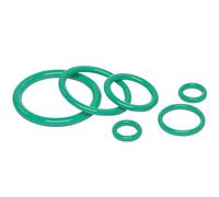 Joint torique en caoutchouc fluoré vert 4.6/5.33mm OD 18~669.54mm joints toriques joint d'étanchéité rondelle résistant à l'huile(OD 200.53mm (2Pcs),CS 5.33mm)
