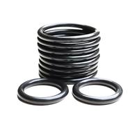 Joint torique en caoutchouc nitrile, 45 mm OD, 33 mm ID, 6 mm Largeur, Noir 5 Pièces