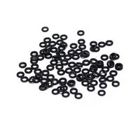 Joint torique en caoutchouc pour chasse, 100 pièces/lot, joint noir, poignée rondelle, ¿illets, tiges/volants, fléchettes, pointes de flèche, accessoires de remplacement, Dia 2-4mm