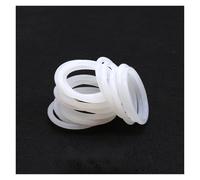 Joint torique en silicone blanc, épaisseur 2 mm, diamètre extérieur 5-80 mm, for diverses applications, 10/50 pièces(50pcs,OD 27mm CS 2mm)