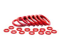 Joint torique en Silicone rouge CS 1.9mm OD 5mm ~ 180mm, rondelle de joint torique en Silicone, bague d'étanchéité de qualité alimentaire, étanche et isolée(OD 51mm (10Pcs))