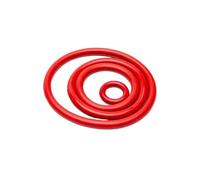 Joint torique en silicone | Rouge, CS 3 mm, OD 9-400 mm, 1/5/10/20/50/100 pièces : scellage isolant de qualité alimentaire(OD 17mm 100pcs)
