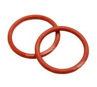 Joint torique en silicone rouge, diamètre extérieur 28 à 46 mm, 5 à 20 pièces, étanchéité et isolation, CS 3/3,5/4/5 mm(OD 45mm-5pcs,CS 3mm)