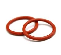 Joint torique en silicone rouge, diamètre extérieur 5 à 46 mm, 1 mm, étanche, isolé, 5 à 50 pièces(OD 13mm-30pcs)