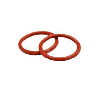 Joint Torique en Silicone Rouge Vmq Od 10-80mm épaisseur Cs 3/3.5/4/5mm Bague d'étanchéité de Qualité Alimentaire Rondelle de Joint étanche et Isolée, Od 65mm-2pcs, Rouge, CS 3,5mm